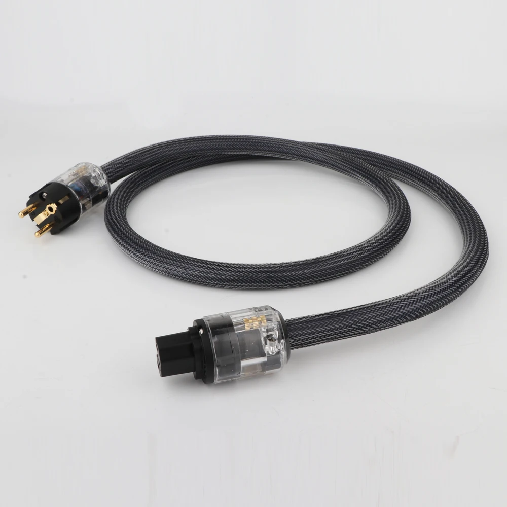 Hi-End 400 signatur hifi-lyd-US/EU netledningen ren kobber power kabel med S-029/S-029E power stik