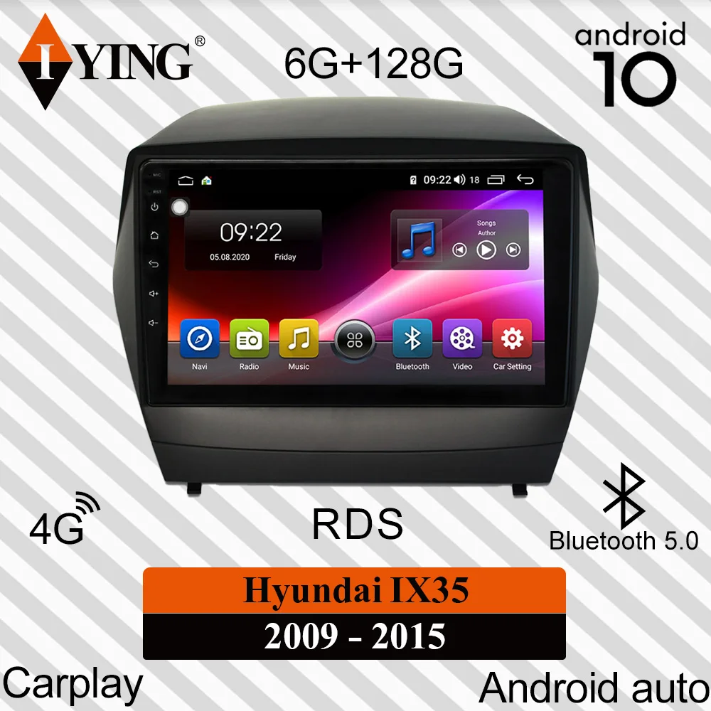 IYING Trådløse Carplay For Hyundai IX35 2009-Bil Radio Mms Video-Afspiller, GPS Navigation DSP Android-10 Ingen 2din dvd