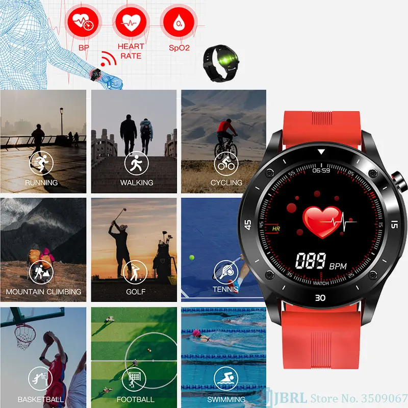 Ny Sport Smart Ur Mænd Smartwatch Electronics Smart Ur Til Android, IOS Fitness Tracker Fuld Touch Bluetooth Smart-ur