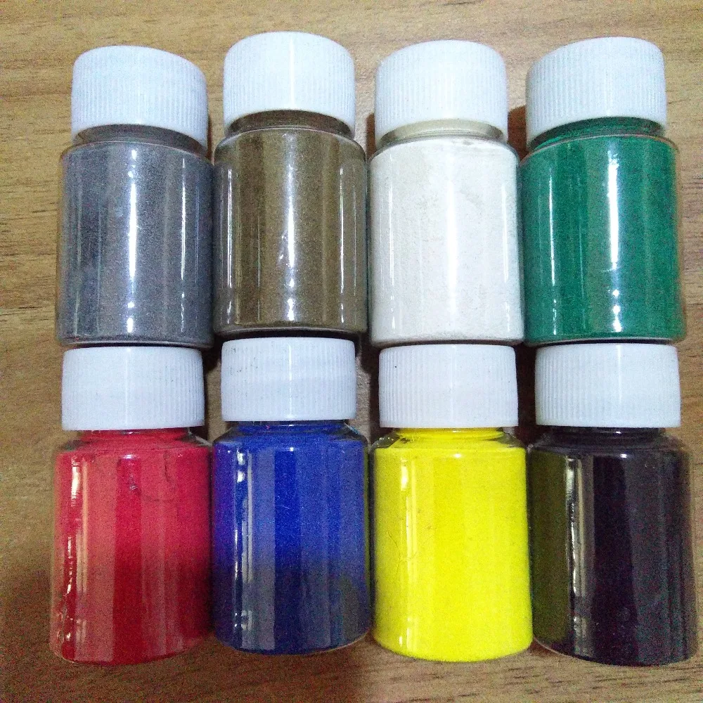 10ml/flaske 15 farver prægede pulver DIY håndlavede special, Maling, Gummi stempel scrapbooking værktøjer