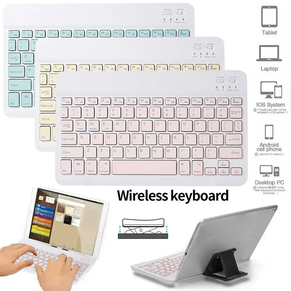 Universal Transportabel Mini Trådløse Bluetooth Keyboard Med Touchpad 10 tommer Keyboard For iPad er Samsung Tab Tablet