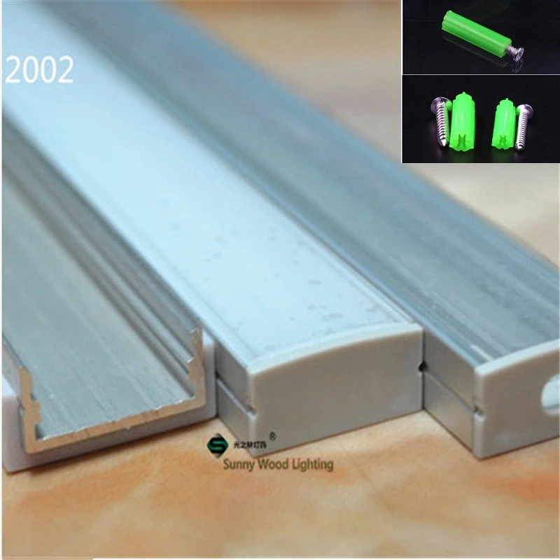 5-30stk/masse 40inch 1m led bar lys bolig,W24H10 aluminium profil til 20mm pcb ,dobbelt række led strip kanal på gulv -, trappe