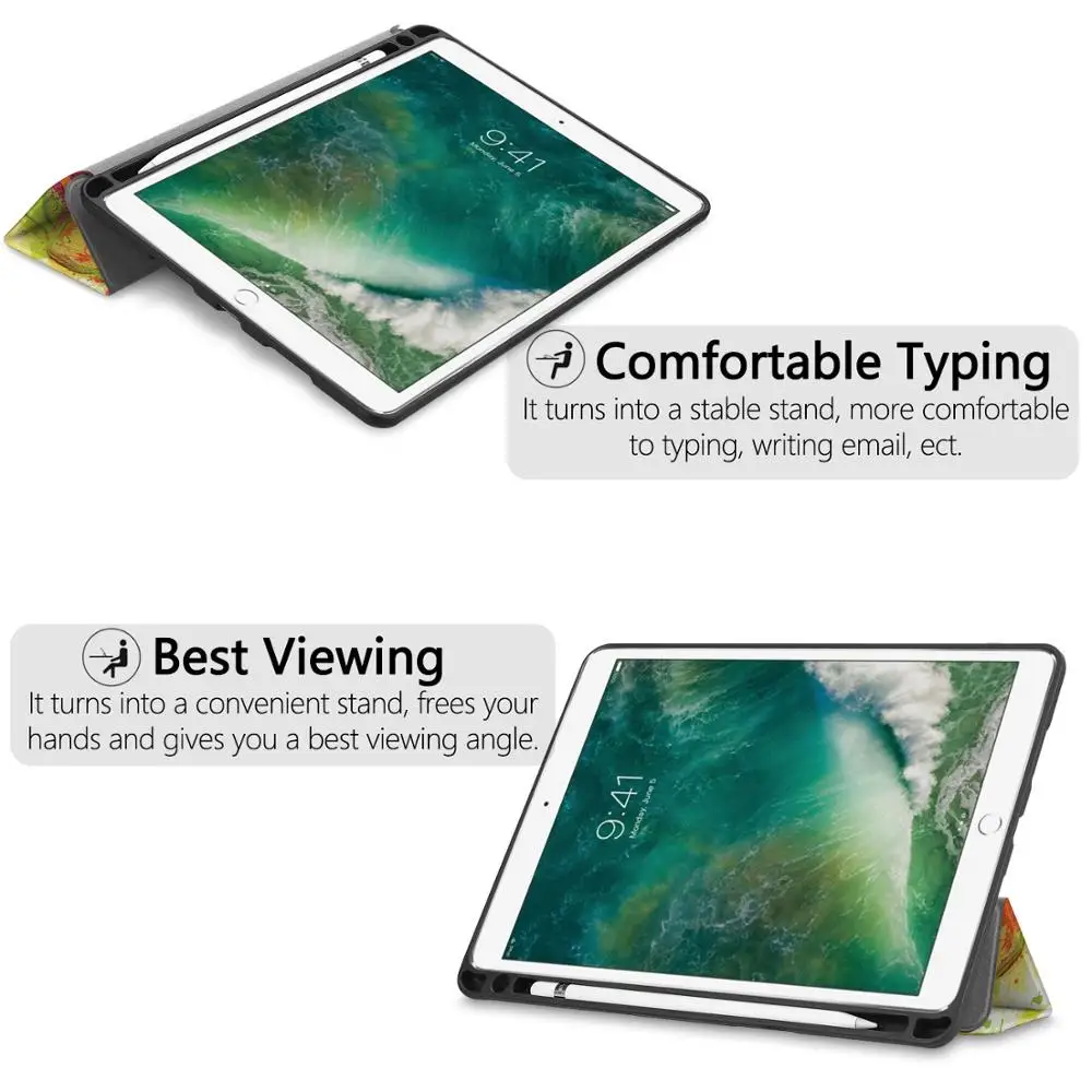 Farverig taske til iPad 10,2 tommer Luft 3 4 10.9 