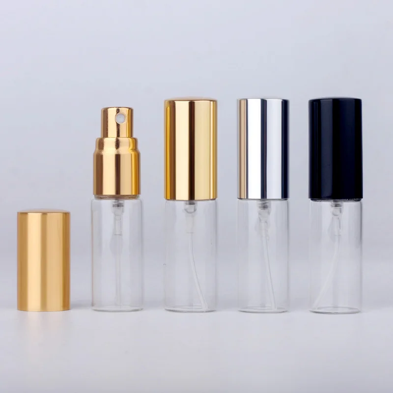 100pcs x 5 ml 10 ml 15 ml Bærbare Tom Kosmetisk Sag Rejser Spray Flaske Parfume Til Gave Prøve Flaske Parfume Makeup Containrs