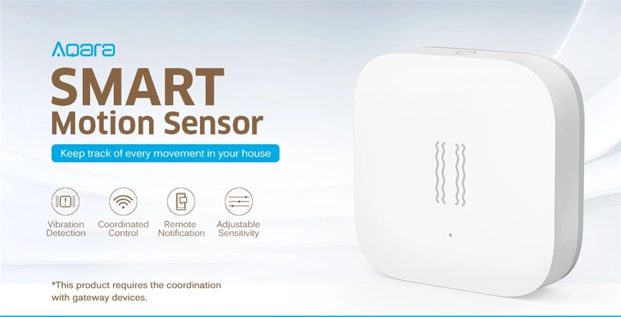 Aqara Vibration Sensor Zigbee Shock Sensor Vibration Detection Alarm Monitor Indbygget Gyro Bevægelsesføler For Mi Hjem App