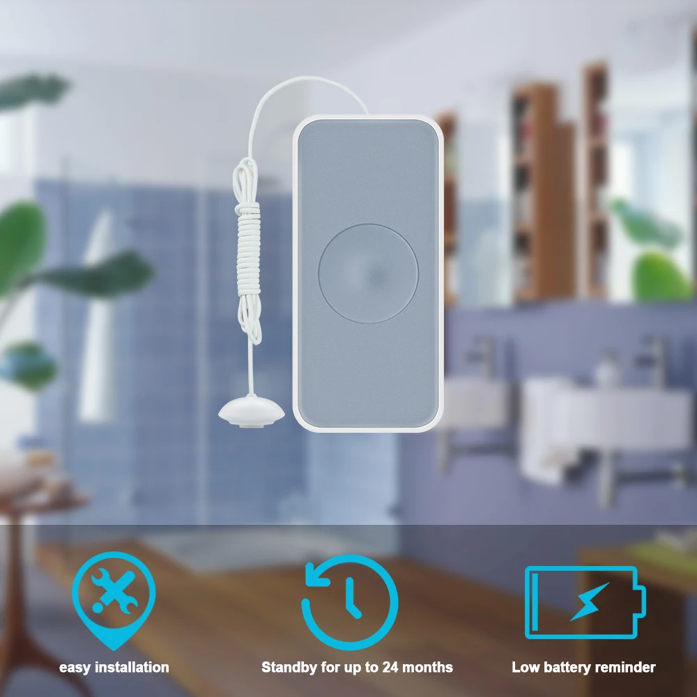 HEIMAN Zigbee Smart Vand Lækage Sensor Vand overflow-detektor til zigbee smart home systemet,køkken,badeværelse,vandtårnet,swimmingpool