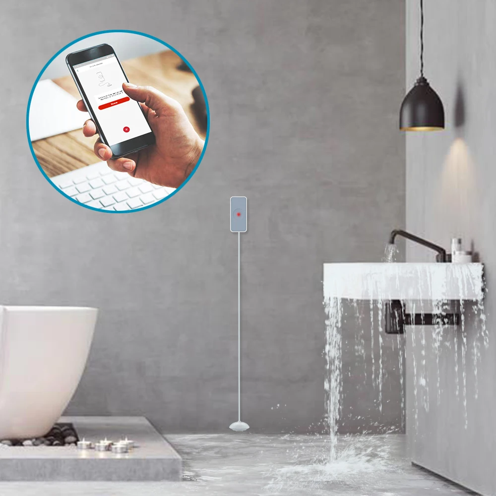 HEIMAN Zigbee Smart Vand Lækage Sensor Vand overflow-detektor til zigbee smart home systemet,køkken,badeværelse,vandtårnet,swimmingpool