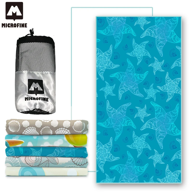 Microfine Strand Håndklæde Microfiber Sport Håndklæde Voksne Swimmingpool Plus Size Yogamåtte Stor