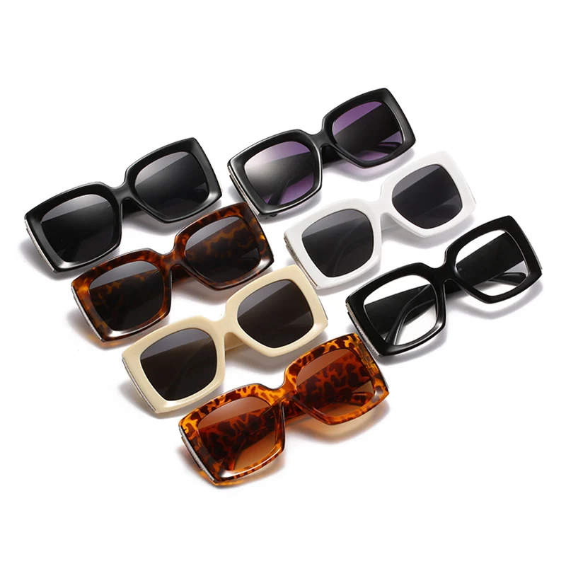 Kvinders Briller Mode, Vintage Black Square Stor kasse koreanske Version Solbrille Retro-Stil, Luksus Designer Mænd Kørsel Briller