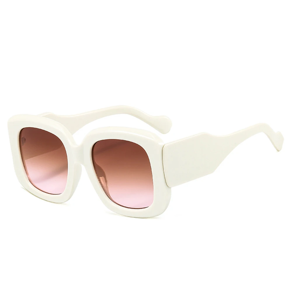 Ny Mode Solbriller Kvinder Luksus Brand Designer Overdimensionerede Kvadrat Sol Briller Kvindelige Sommer Stil Nuancer UV400 Brun Ramme