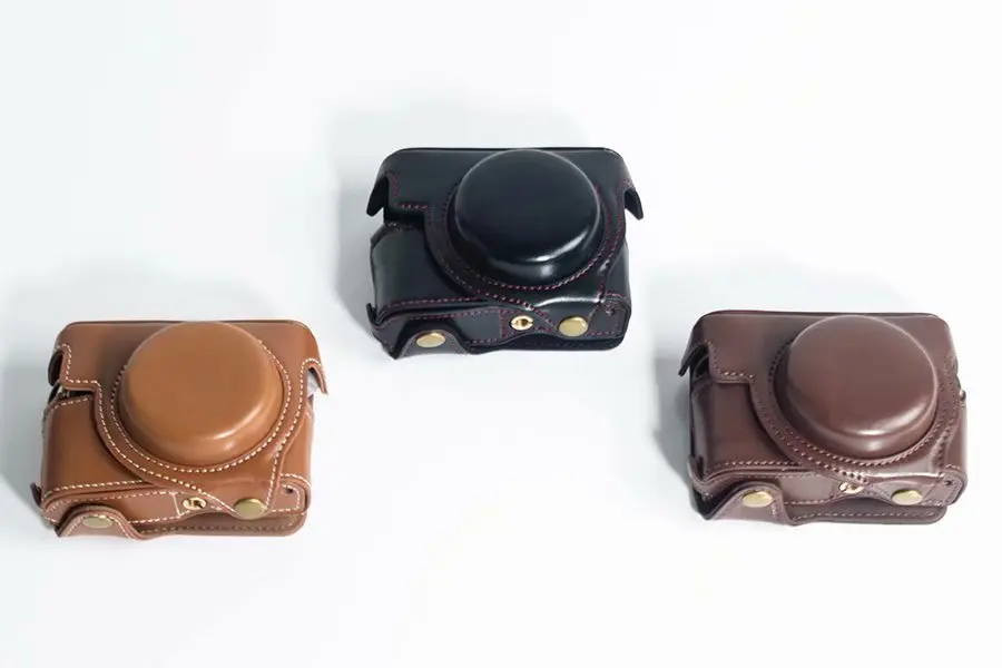 PU Læder kamerataske Til Sony RX100 RX100 II III RX100 IV V RX100 VI M7 M6 M5 M4 M3 M2 kamera Taske Cover med rem