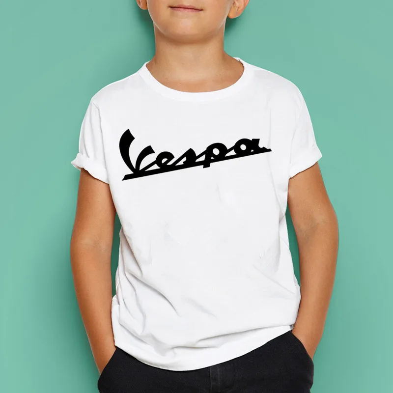 Drenge/Pige-Bil Styling Vespa Print T-Shirt Sommer Børn Fantastisk Afslappet Toppe Børns Sjove T-Shirt Små Piger Tøj