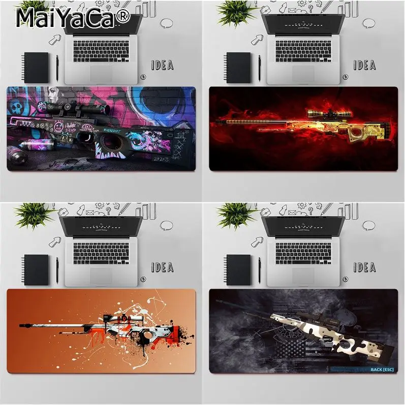 MaiYaCa Top Kvalitet AWP cs go Tilpasses laptop Gaming mouse pad-Gratis Fragt Stor musemåtte Tastaturer Mat