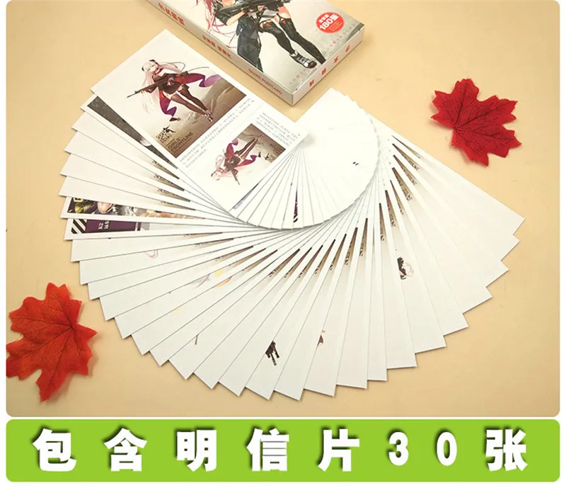 340 stk/kasse Piger Frontline postkort anime Dukker Frontline plakat kort Samling kort mærkat legetøj til gave