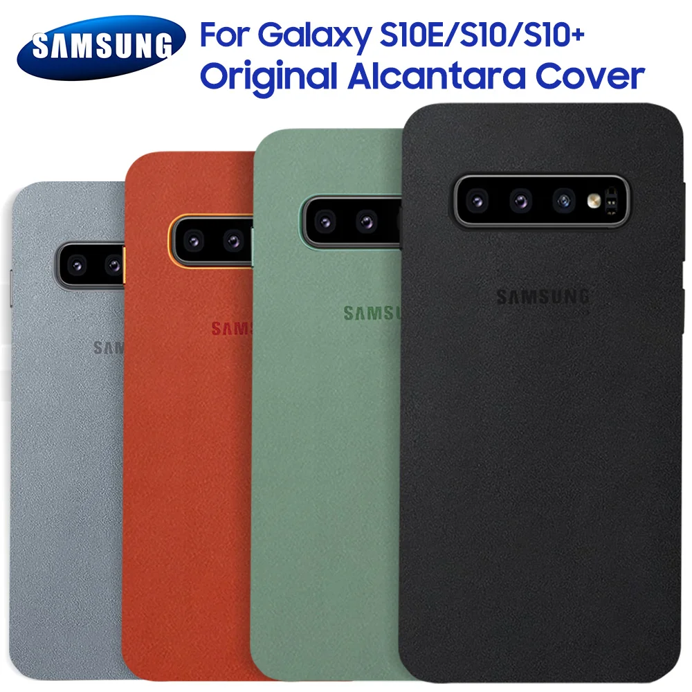 Original Samsung Alcantara Beskyttende Telefonens Cover Til Samsung Galaxy S10 Plus S10E S10 X S10 Læder Luksus Premium Telefonen Sag