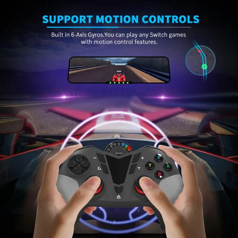 Trådløs Bluetooth Gamepads Med NFC-6-akset Gyroskop Vibrationer Gamepad Game Controller Til Nintend Skifte Til NS Pro Lite