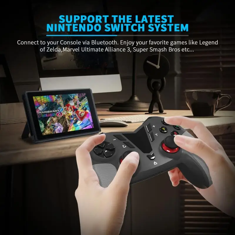Trådløs Bluetooth Gamepads Med NFC-6-akset Gyroskop Vibrationer Gamepad Game Controller Til Nintend Skifte Til NS Pro Lite