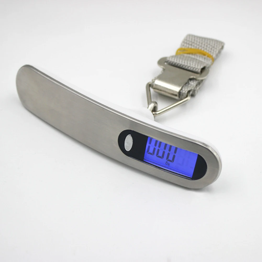 50 kg / 10g Elektroniske Mini Bærbare Hængende Krog Vægt Balance Bagage Skala Digital LCD-Skærm