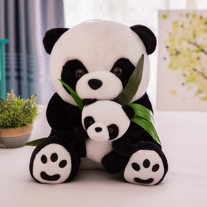 32cm Kawaii Bløde tøjdyr Plushie Dyr Panda Dukke Blød Pude Hjem Dekoration Kids Legetøj Nye År Fødselsdag Gave Til Piger