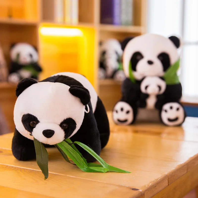 32cm Kawaii Bløde tøjdyr Plushie Dyr Panda Dukke Blød Pude Hjem Dekoration Kids Legetøj Nye År Fødselsdag Gave Til Piger