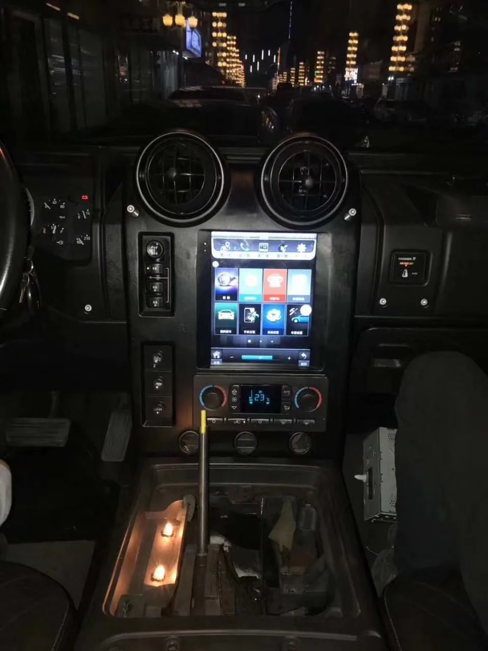 For Hummer H2 2004-2009 hovedenheden Multimedia-afspiller, Auto radio båndoptager Tesla stil Android 10 128GB Bil GPS Navigation