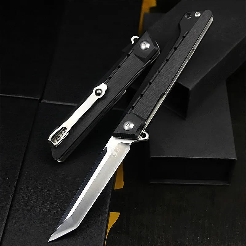 DeHong high-end-brand D2 stål multi-funktion udendørs skarp jagt kniv taktiske folde kniv bærbare lomme kniv