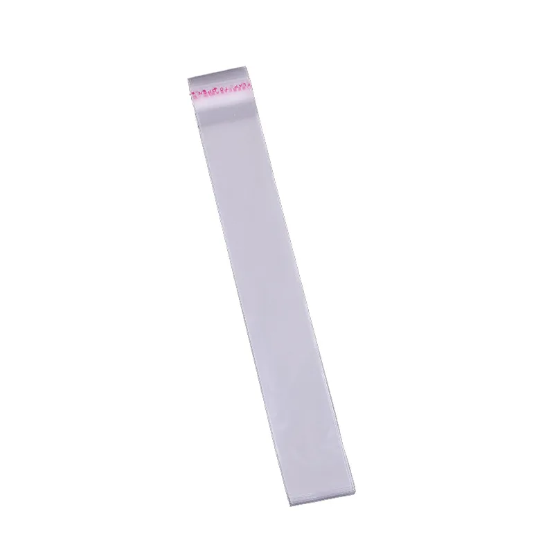 StoBag 1000pcs 7Wires 2*27cm Tykkere Transparent Selvklæbende Genlukkelig Opp Gave Poser Pakning Kort Lille Pen plastpose