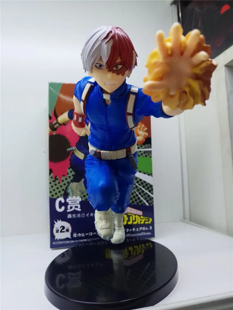 Anime Min Helt den Akademiske verden Midoriya Lzuku Bakugou Katsuki Todoroki Shoto PVC-Action Figur Collectible Model legetøj til børn gave