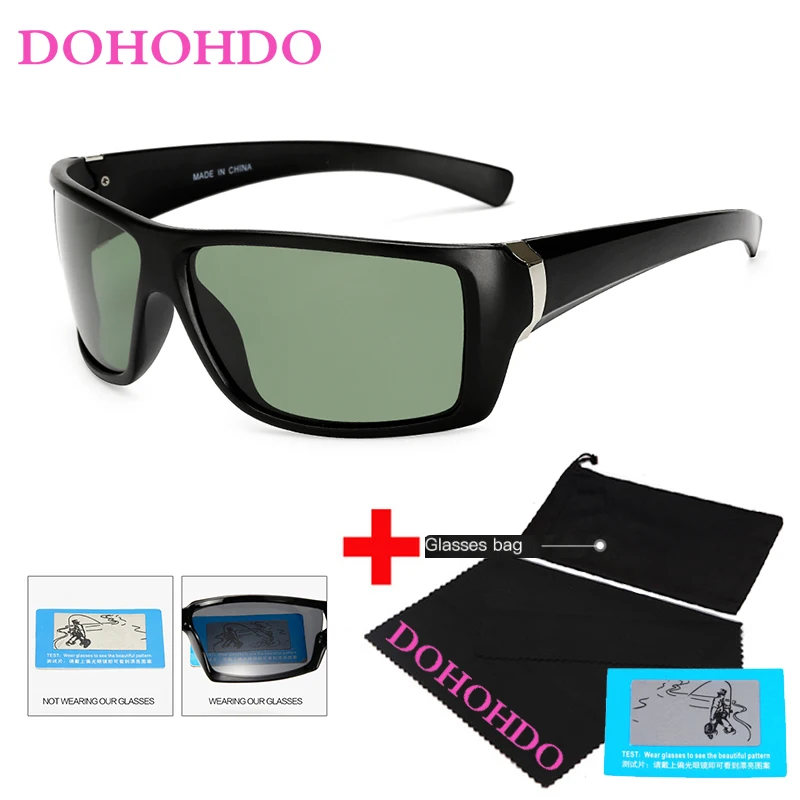 DOHOHDO Night Vision Briller Til Forlygte Polariseret Kørsel Solbriller UV400 Gul Linse Beskyttelse Nat Brillerne For Føreren
