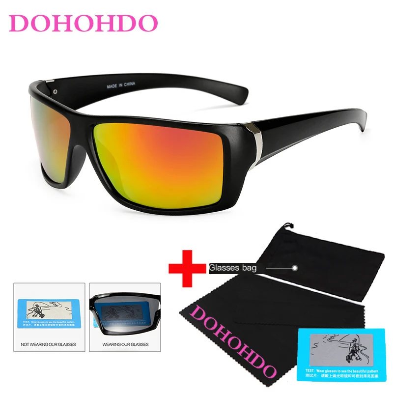DOHOHDO Night Vision Briller Til Forlygte Polariseret Kørsel Solbriller UV400 Gul Linse Beskyttelse Nat Brillerne For Føreren