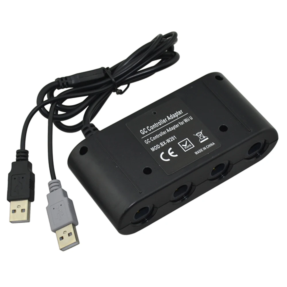Xunbeifang50pcs en masse Engros-4 porte-Afspiller Converter til GameCube-Controller Adapter