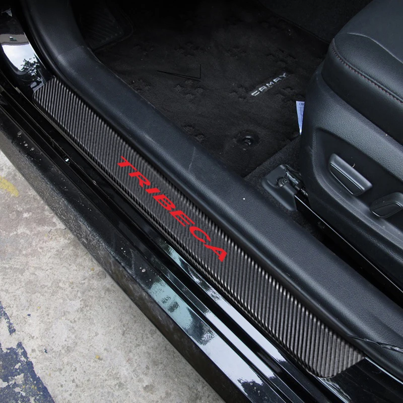 4stk Bil Dør Karmen Protector Klistermærker til Subaru Tribeca Carbon Fiber Bil Mærkat Tilbehør