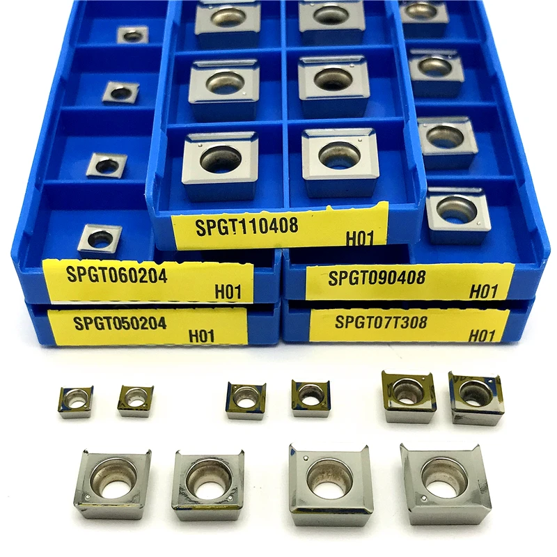 SPGT050204 SPGT060204 SPGT07T308 SPGT090408 SPGT110408 U-bor til aluminium hårdmetal skær drejning af CNC-Skærende værktøj