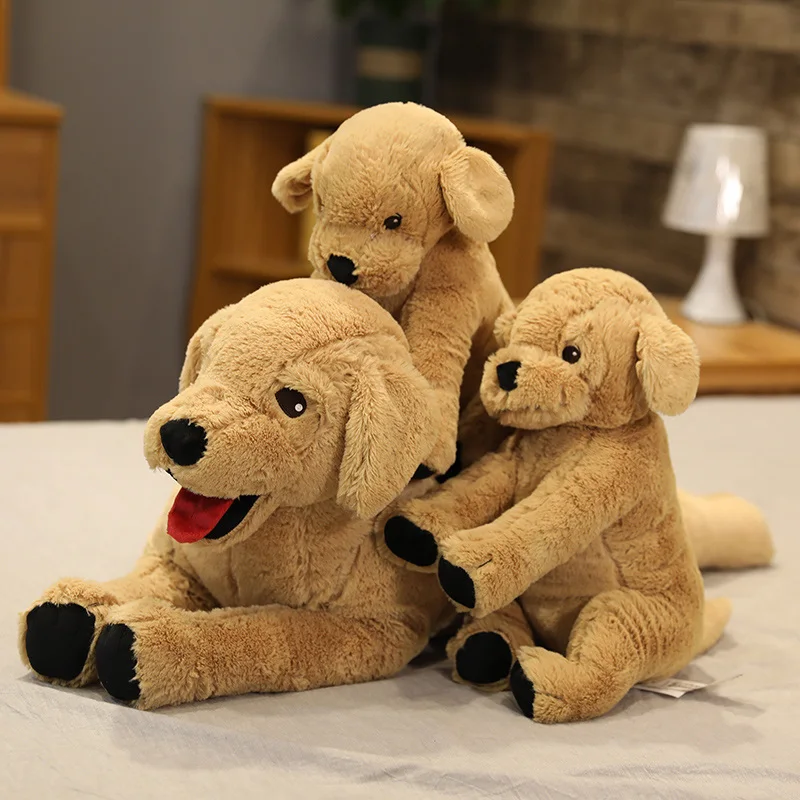 1pc 35/75CM Søde Labrador Plys Legetøj Simulering Dyr, Dog Blød Pude Fyldt Bløde Dejlige Dukker til Børn Piger Fødselsdag Gave