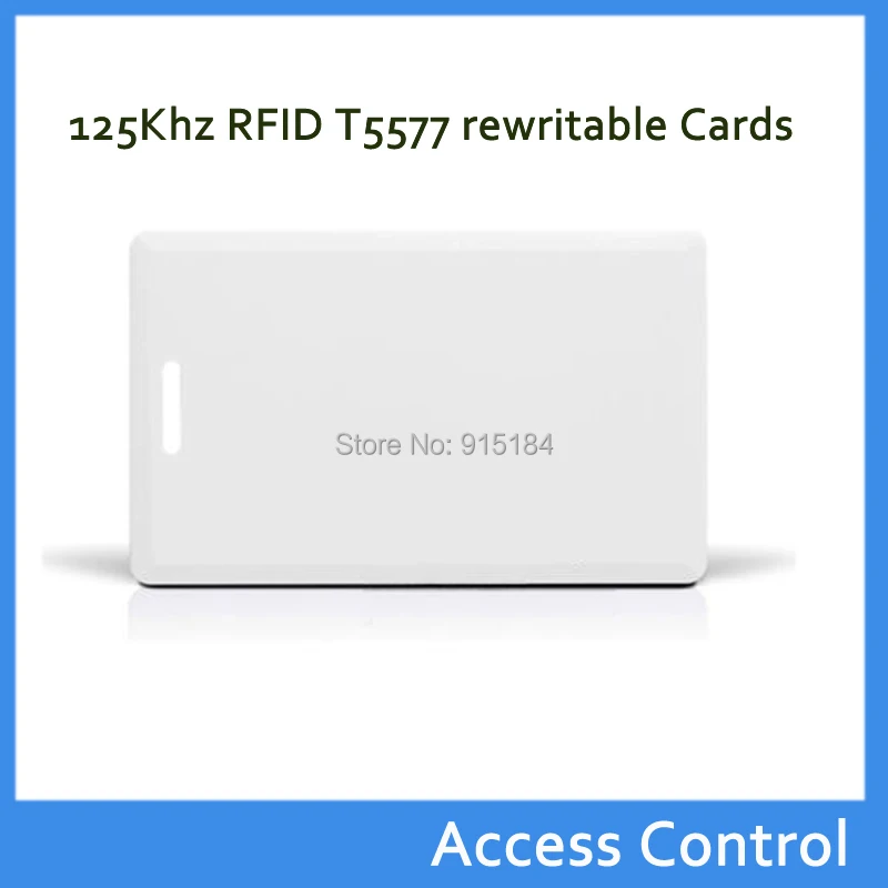 Gratis forsendelse 50stk/masse RFID 125Khz Kort EM4305&T5577 Omskrive Nærhed rfid-læser adgangskontrol Tyk Kort