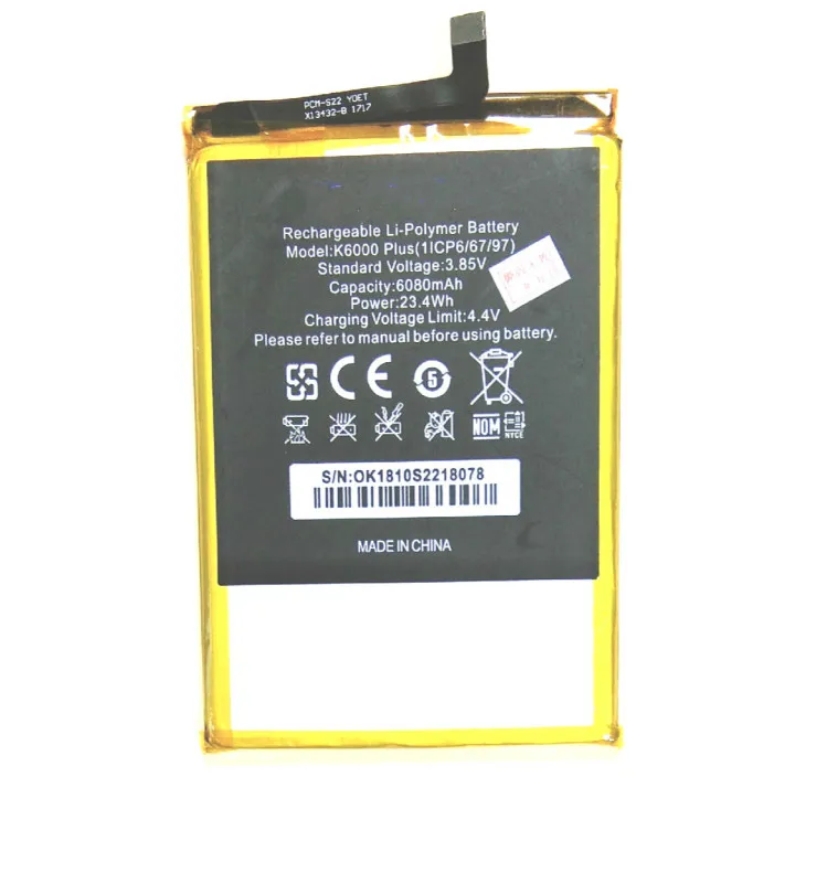 Westrock Batteri til OUKITEL K6000 Plus for OUKITEL K6000 mobiltelefon