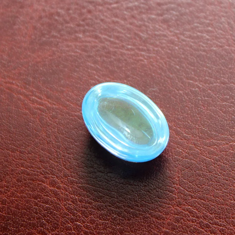 ULZZANG oval form, genial cabochonslebet løs sten fancy facetteret sten perler DIY smykker at gøre Fladskærms lucency havet blå