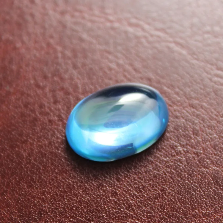 ULZZANG oval form, genial cabochonslebet løs sten fancy facetteret sten perler DIY smykker at gøre Fladskærms lucency havet blå
