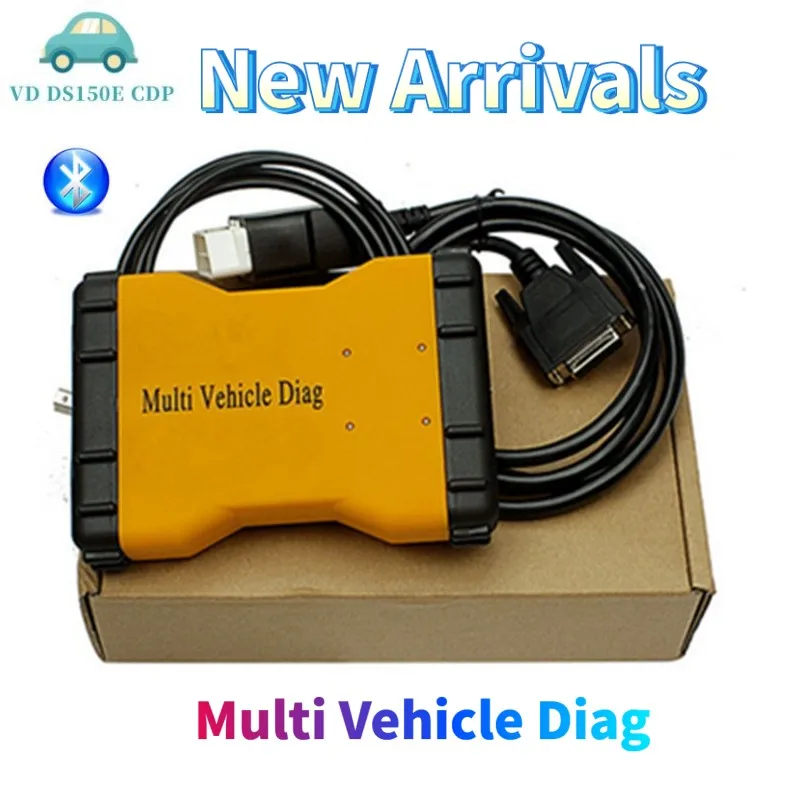 Nye Ankomst Multi Køretøj Diag VD DS150E CDP Bluetooth til delphis 2017R1 2016.R0-keygen-bil, lastbil obd2 Scanner i diagnostisk værktøj