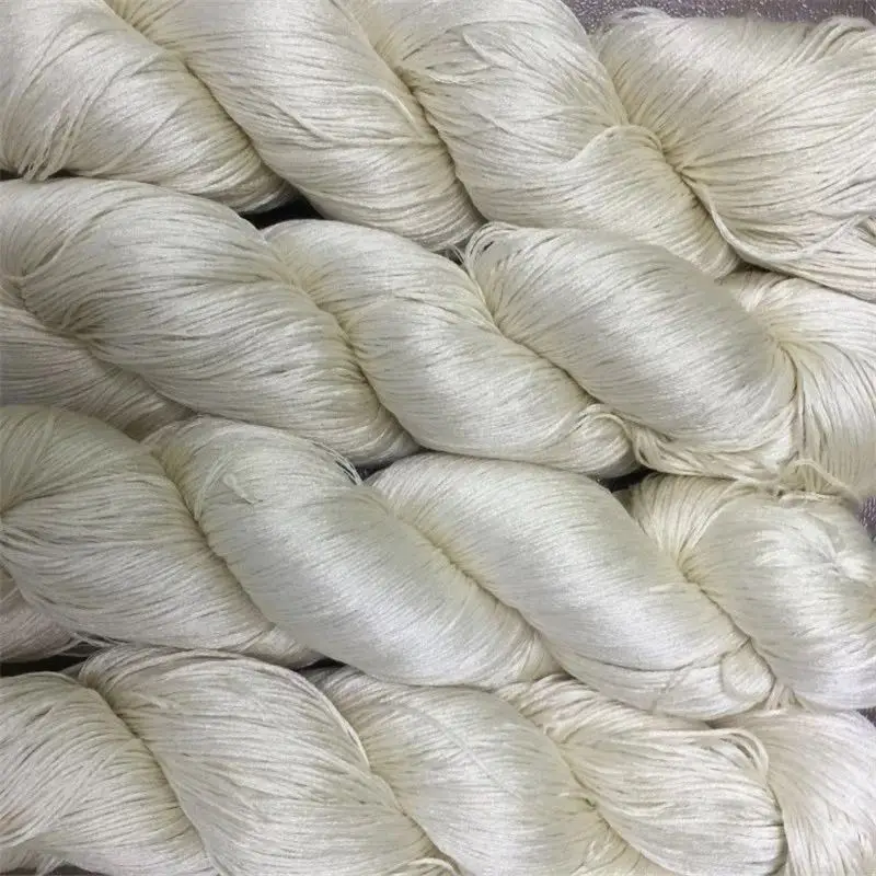 Ren silke garn undyed silke garn naturlige mumberry silke hånd strikkegarn rå hvid silke 120