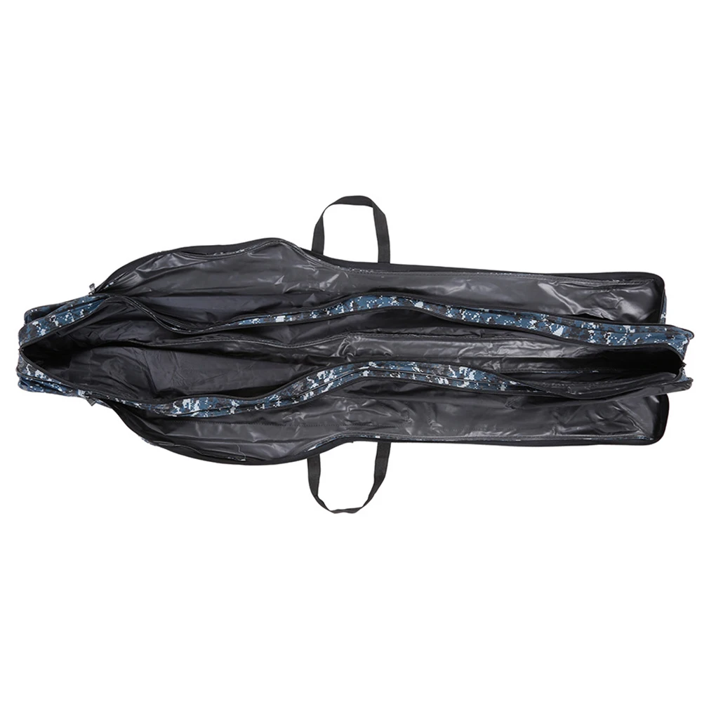 2 Lag Folde fiskegrej Taske, Bærbare, og stor kapacitet fiskestang Hjul Bag Pole bæretaske Foldbar Taske til Opbevaring
