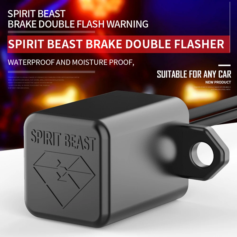 SPIRIT BEAST Bremse Flasher Motorcykel Lys relæ LED-blinklys Akut Fare Lys Controller Moto Styring Prioritet