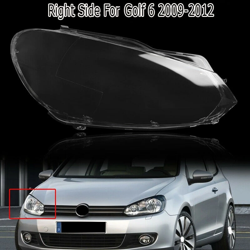 Bilforlygte Forlygte Linse Lampe Dække Lampeskærm til Golf 6 MK6 R 2009-2012