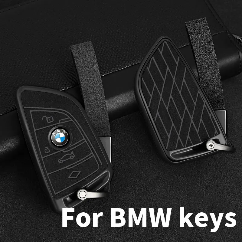 Læder TPU Bil vigtig Sag for BMW X1 X3 X5 X6 Serie 1 2 5 7 F15F16 E53 E70 E39 F10, F30 F48 F39 G30 Nøglering Taske Ekstern Fob Dække