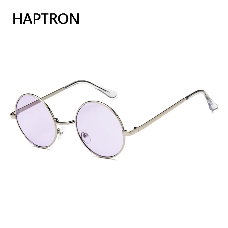 HAPTRON mode klart solbriller Metal Solbriller Mænd Runde Solbrille Steampunk-Brillerne Kvindelige Vintage Herre farve Solbriller