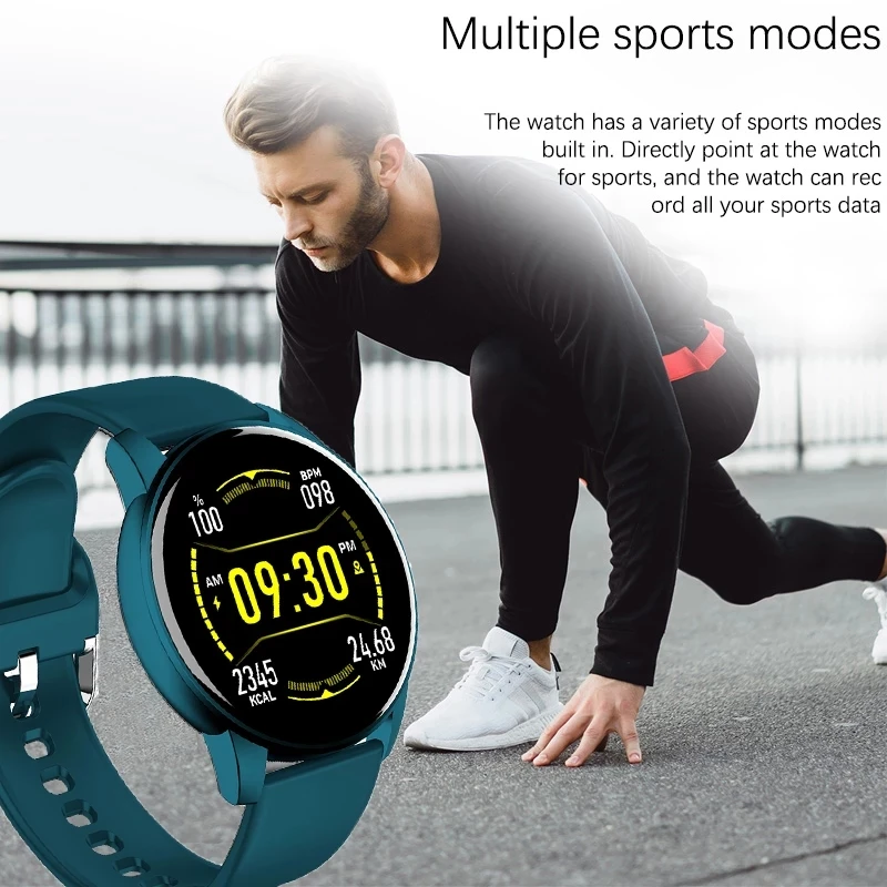 LIGE Smart Ur Blodtryk Sove Overvåge Fitness Ur Vandtæt Bluetooth Vejr Påmindelse Fuld Skærm Touch Smart ur