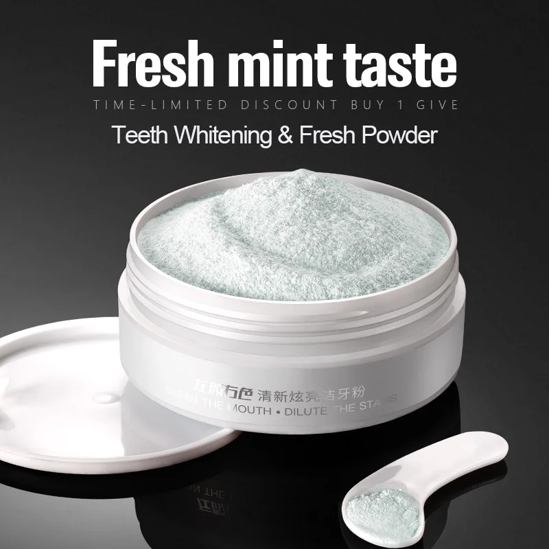 MANCODES 50g Tænder Whitening Powder Naturlægemidler Sikkert Frisk Blænde Lysere Tænder Røg Og Te Pletten Fjerne Tandpasta Tand Pleje