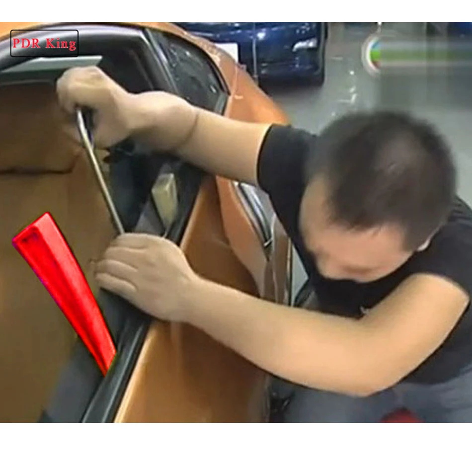 Paintless Dent Reparation værktøjer Hånd Reparation Værktøjer Kit Sæt bilen krop reparation værktøjer Røde kile bil dent reparation Krog tilbehør