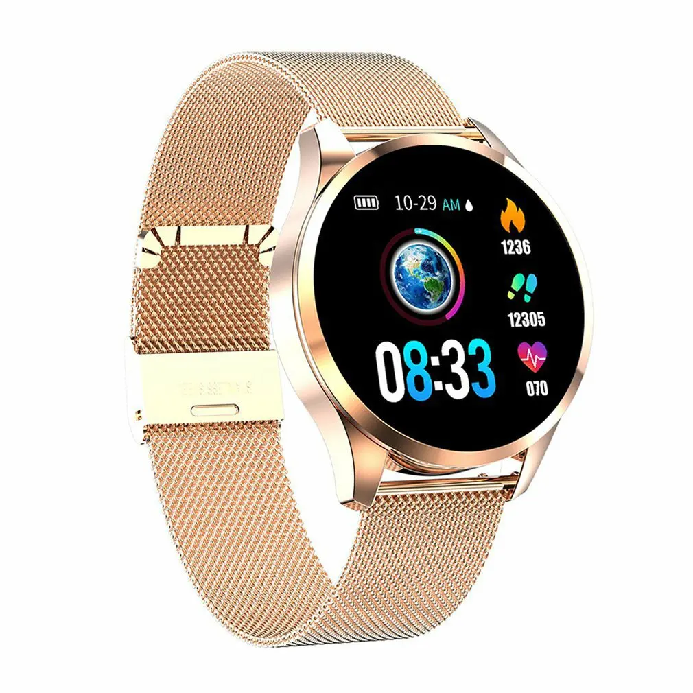 Kvinder Smart Ur Dame Fitness Armbånd Smartwatch Ur IP68 Vandtæt pulsmåler Til Android, IOS Sport Tracker