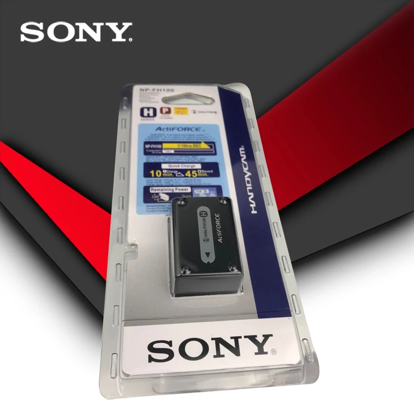 2pc/lot Sony Original NP-FH100 NP FH100 FH100 Camera Battery NP-FH100 NP-FH30 NP-FH40 NP-FH60 NP-FH50 NP-FH70 HDR-SR + Charger